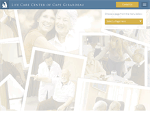 Tablet Screenshot of lifecarecenterofcapegirardeau.com